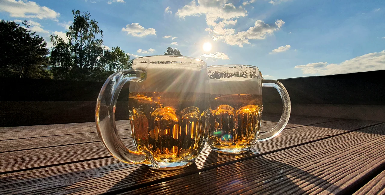 Taylor Sales Store -Taylor Sales Store two pints of beer at an outdoor table photo istock betka82 cirrr